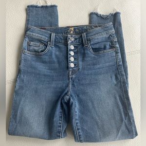 7 for all mankind - high waist ankle skinny jean